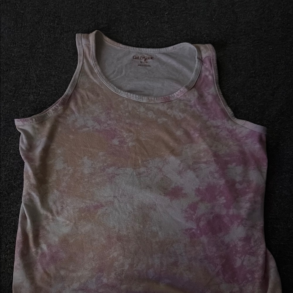 Cat & Jack Purple Gray Tank Top